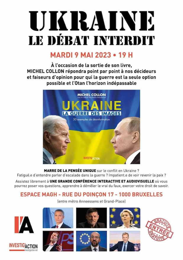 Conférence <i>« Ukraine : le débat interdit »</i> avec Michel Collon.